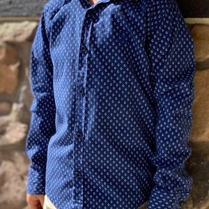 Little Boys GG polka dot Gucci Button Up Shirt